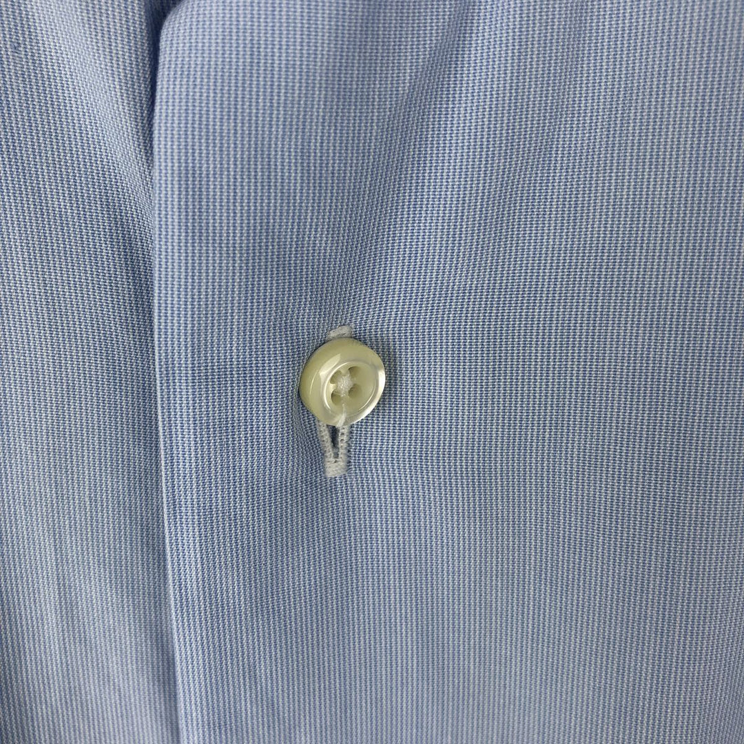 Vintage 1980s-1990'S Brooks Brothers Est. 1818 Slim Fit Long Sleeve Cotton Shirt, Made in USA, Men's Size L cotton Blue type light blue Vintage Second Hand