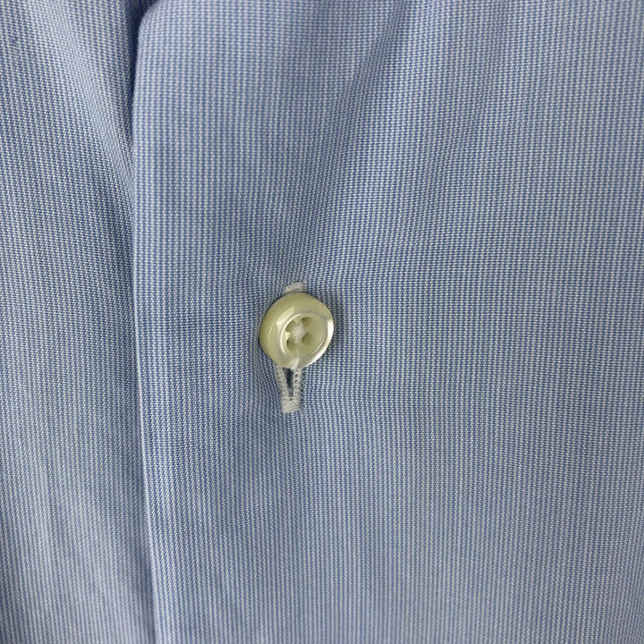 Vintage 1980s-1990'S Brooks Brothers Est. 1818 Slim Fit Long Sleeve Cotton Shirt, Made in USA, Men's Size L cotton Blue type light blue Vintage Second Hand