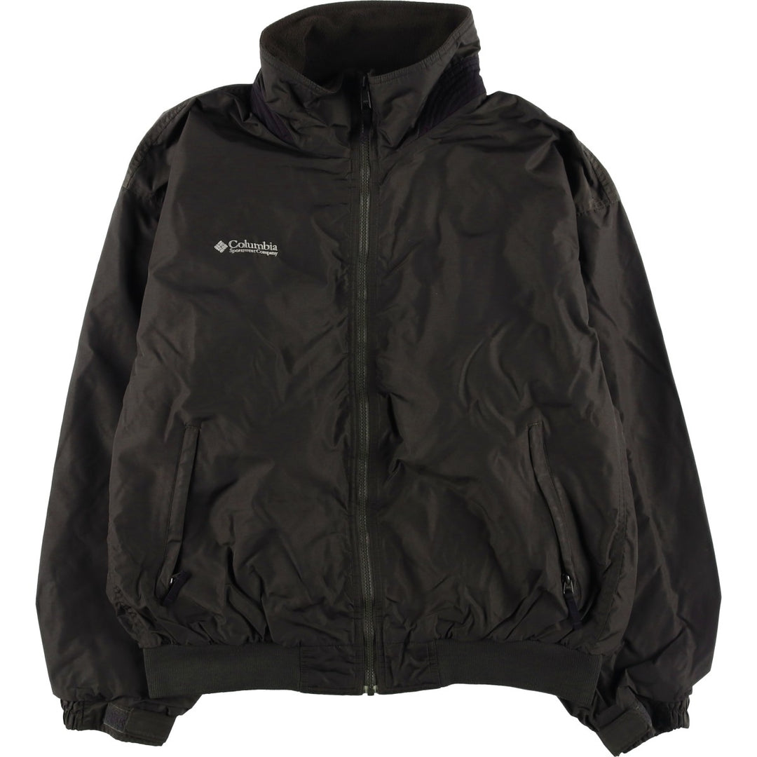 90s-00'S Columbia Men's Padded Puffer Jacket, Size L Nylon black type Vintage Second Hand