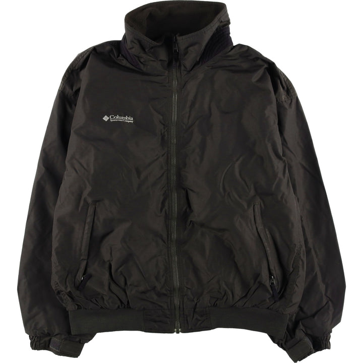 90s-00'S Columbia Men's Padded Puffer Jacket, Size L Nylon black type Vintage Second Hand