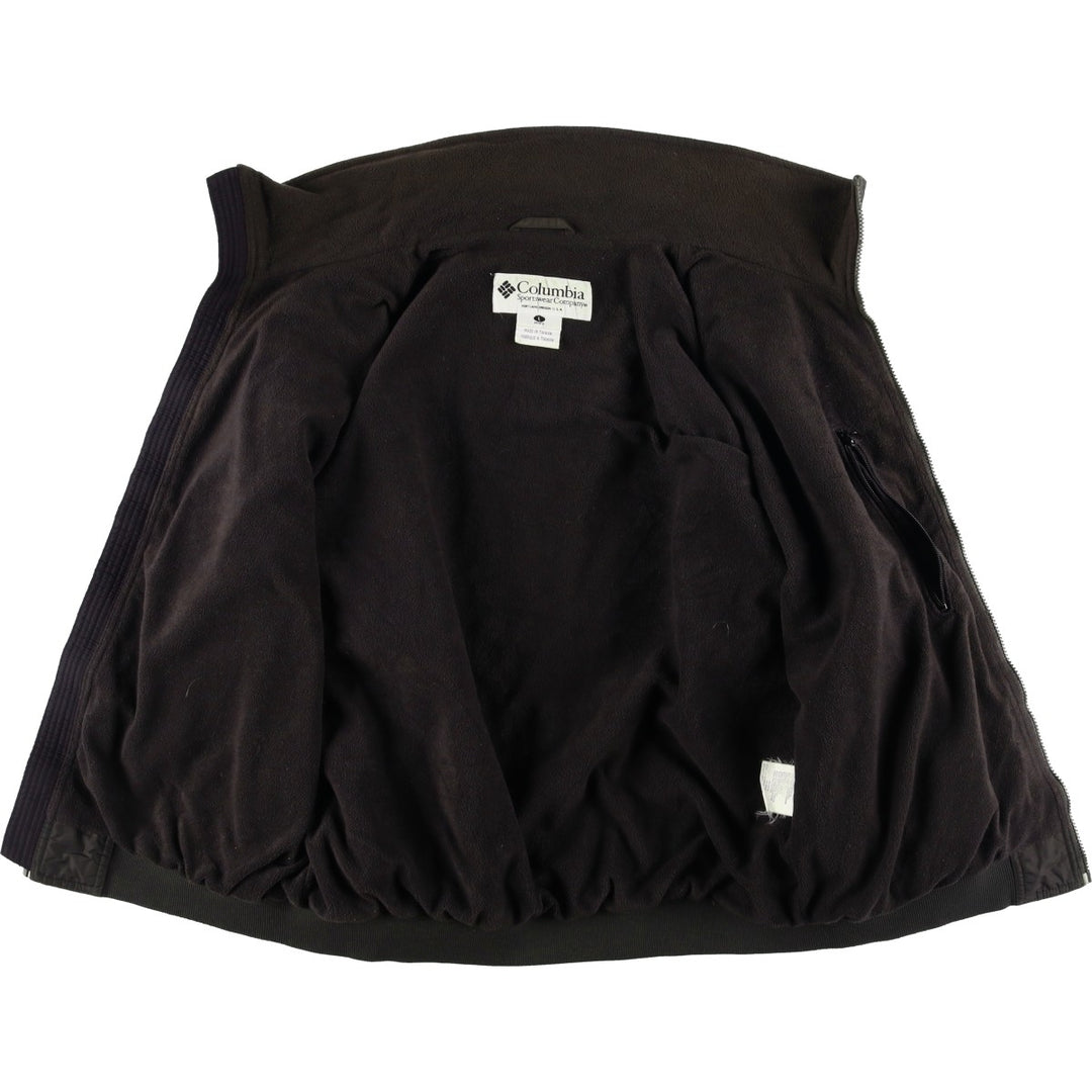 90s-00'S Columbia Men's Padded Puffer Jacket, Size L Nylon black type Vintage Second Hand