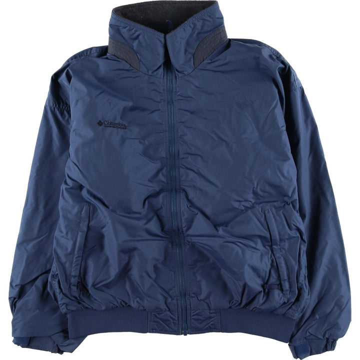 90s-00'S Columbia Men's XL Padded Puffer Jacket Nylon Navy blue Vintage Second Hand