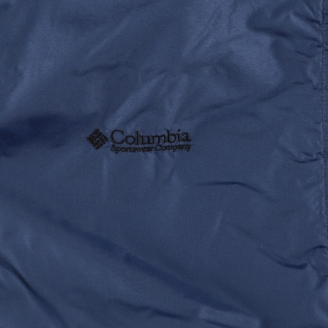 90s-00'S Columbia Men's XL Padded Puffer Jacket Nylon Navy blue Vintage Second Hand