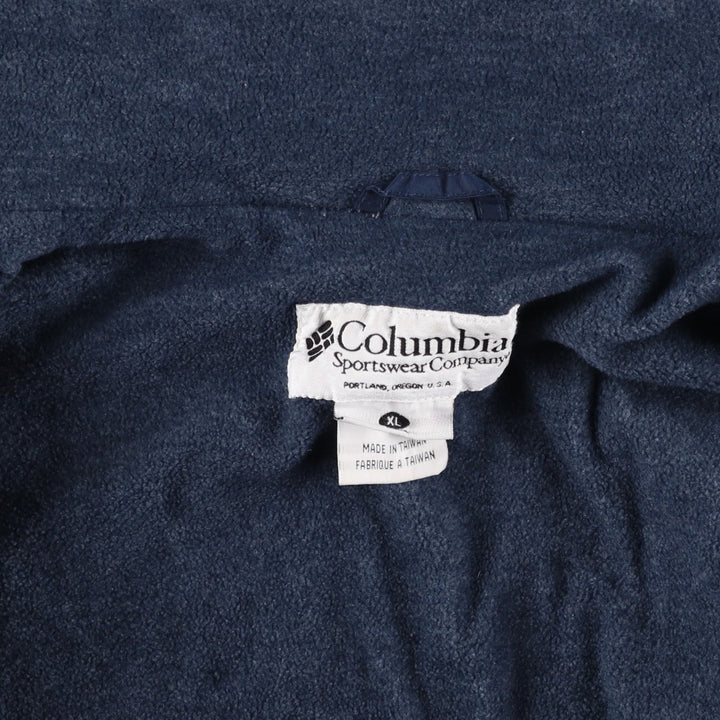 90s-00'S Columbia Men's XL Padded Puffer Jacket Nylon navy blue type Vintage Second Hand