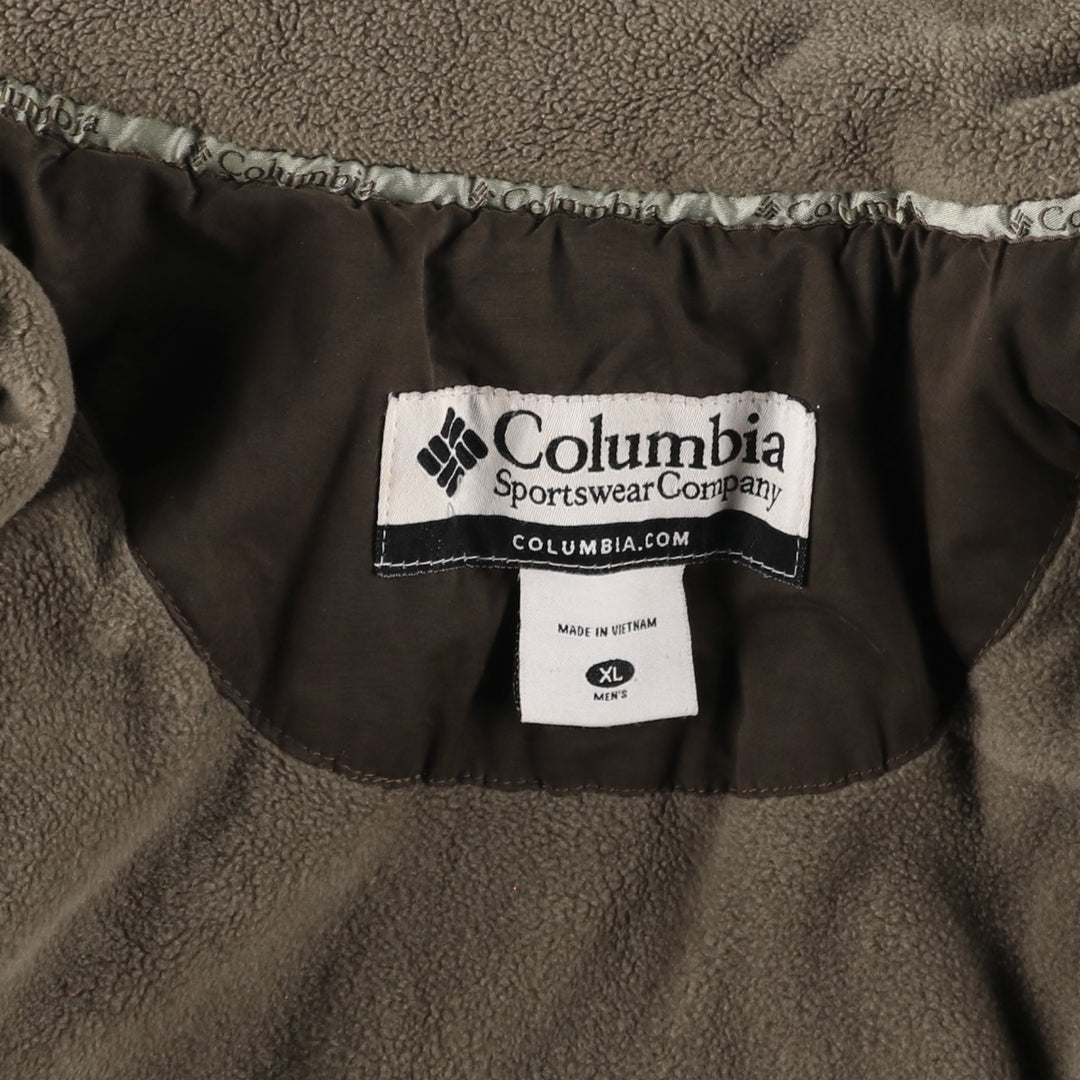 00'S Columbia padded jacket, puffer jacket, men's XL size cotton brown type Vintage Second Hand