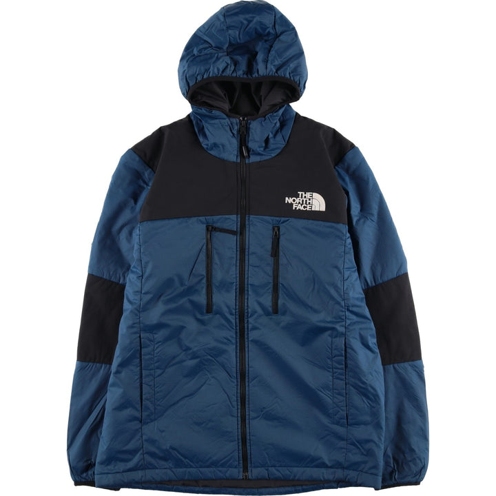 The North Face Check Pattern Padded Mountain Parka, Shell Jacket, Puffer Jacket, Men's Size L Nylon blue type Vintage Second Hand
