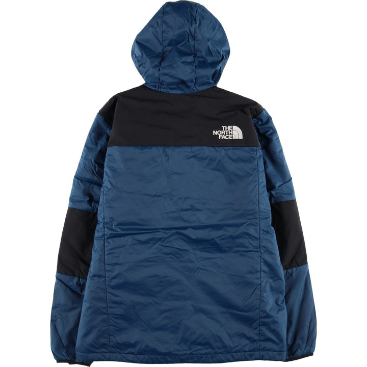 The North Face Check Pattern Padded Mountain Parka, Shell Jacket, Puffer Jacket, Men's Size L Nylon blue type Vintage Second Hand