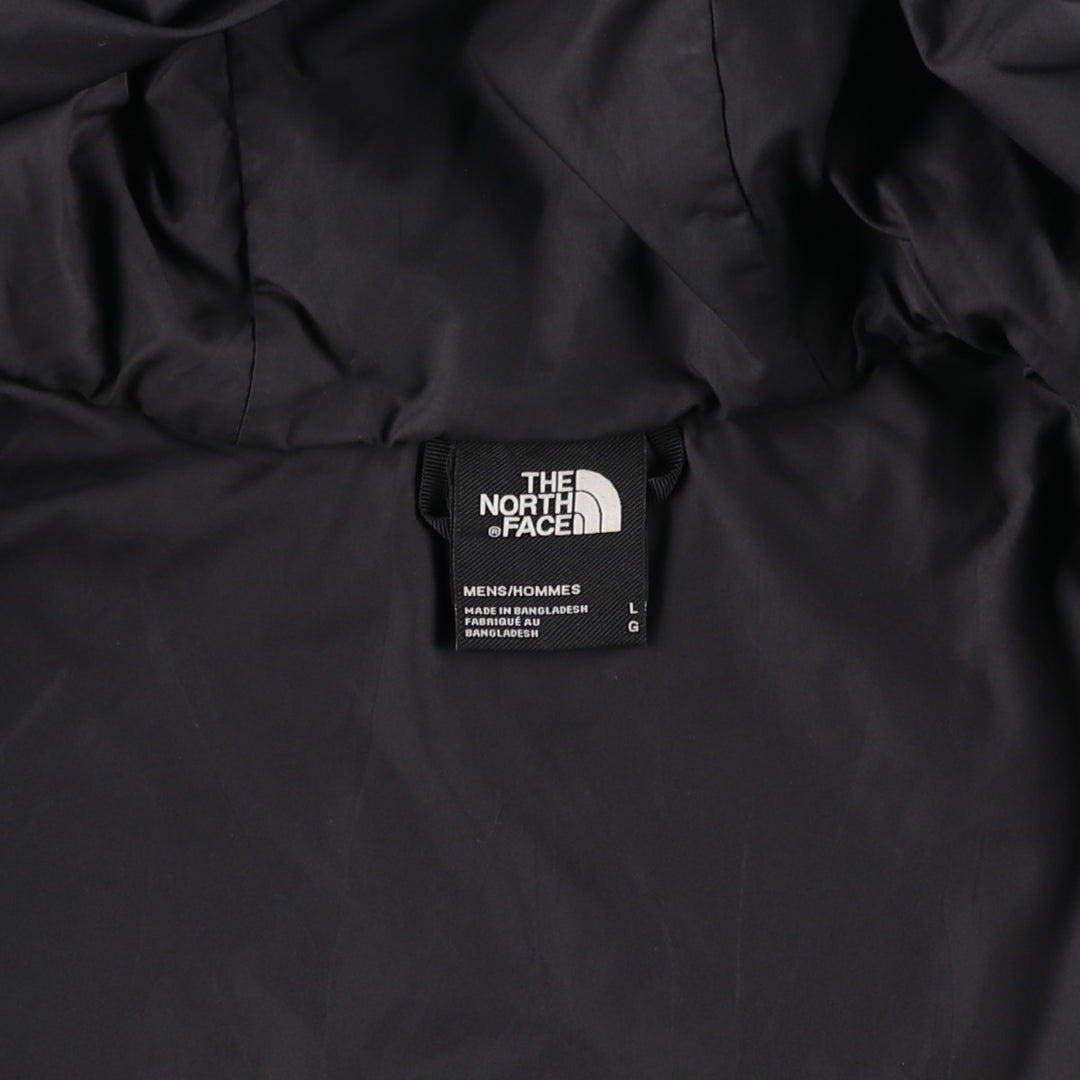 The North Face Check Pattern Padded Mountain Parka, Shell Jacket, Puffer Jacket, Men's Size L Nylon blue type Vintage Second Hand