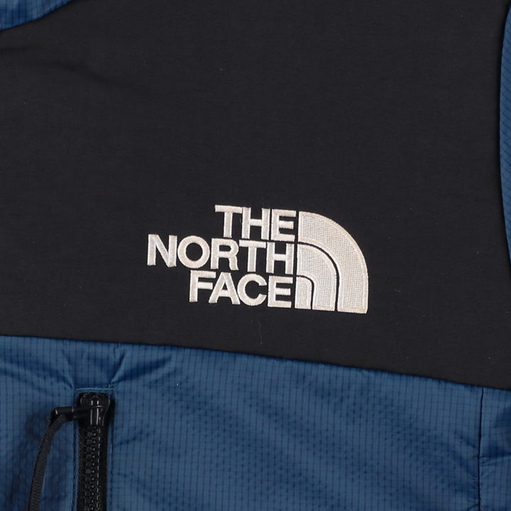 The North Face Check Pattern Padded Mountain Parka, Shell Jacket, Puffer Jacket, Men's Size L Nylon blue type Vintage Second Hand