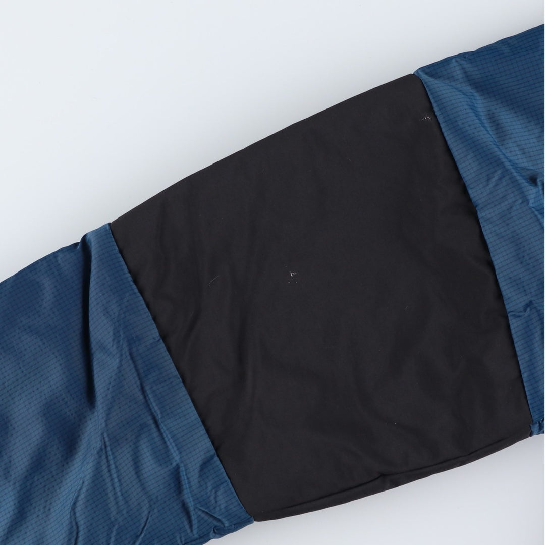 The North Face Check Pattern Padded Mountain Parka, Shell Jacket, Puffer Jacket, Men's Size L Nylon blue type Vintage Second Hand