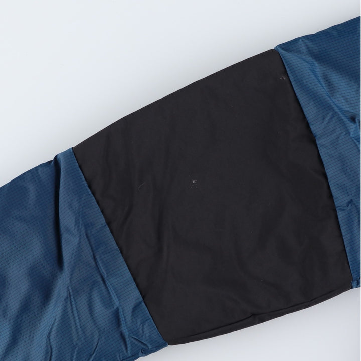 The North Face Check Pattern Padded Mountain Parka, Shell Jacket, Puffer Jacket, Men's Size L Nylon blue type Vintage Second Hand