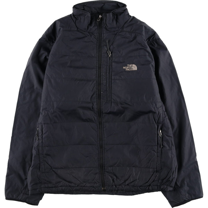 The North Face Primaloft Check Pattern Padded Puffer Jacket, Men's Size XL Nylon black type Vintage Second Hand