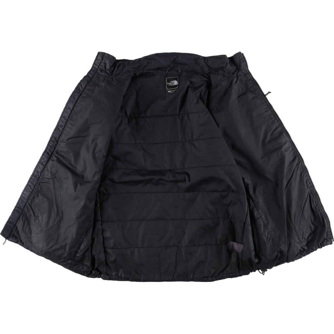 The North Face Primaloft Check Pattern Padded Puffer Jacket, Men's Size XL Nylon black type Vintage Second Hand