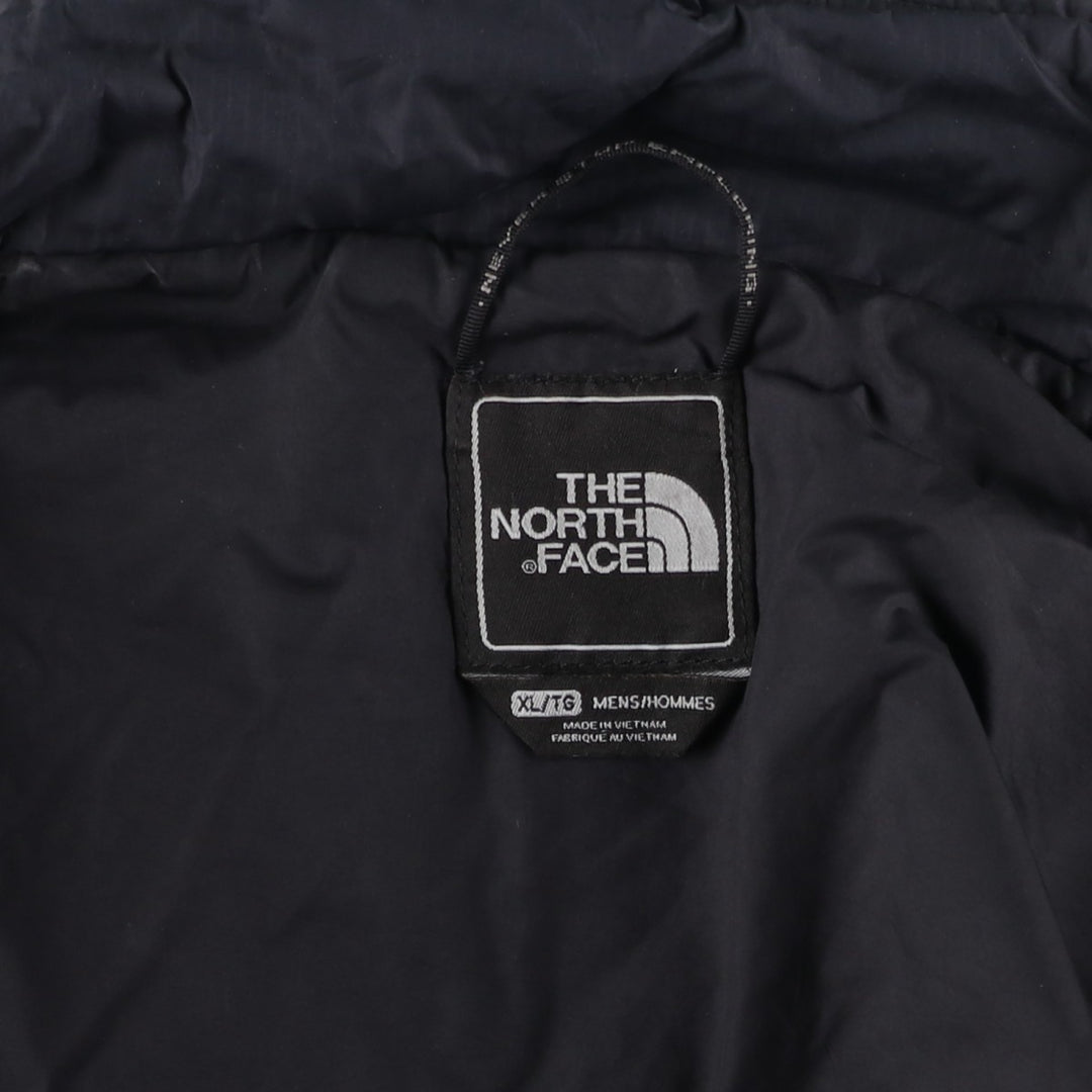 The North Face Primaloft Check Pattern Padded Puffer Jacket, Men's Size XL Nylon black type Vintage Second Hand