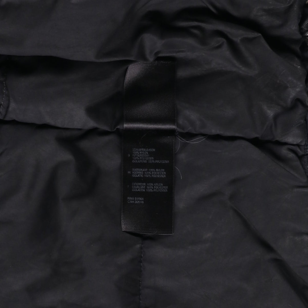 The North Face Primaloft Check Pattern Padded Puffer Jacket, Men's Size XL Nylon black type Vintage Second Hand