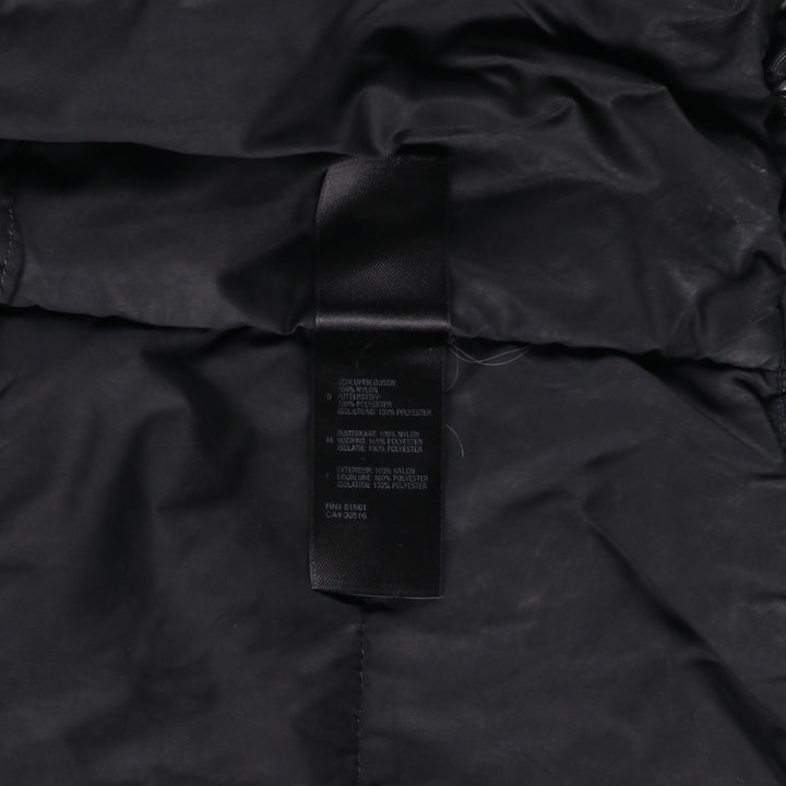 The North Face Primaloft Check Pattern Padded Puffer Jacket, Men's Size XL Nylon black type Vintage Second Hand