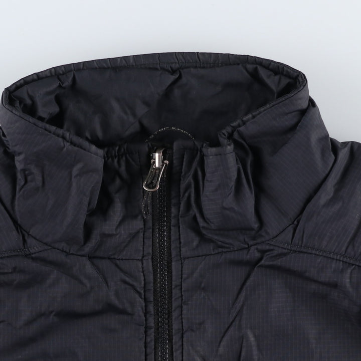 The North Face Primaloft Check Pattern Padded Puffer Jacket, Men's Size XL Nylon black type Vintage Second Hand