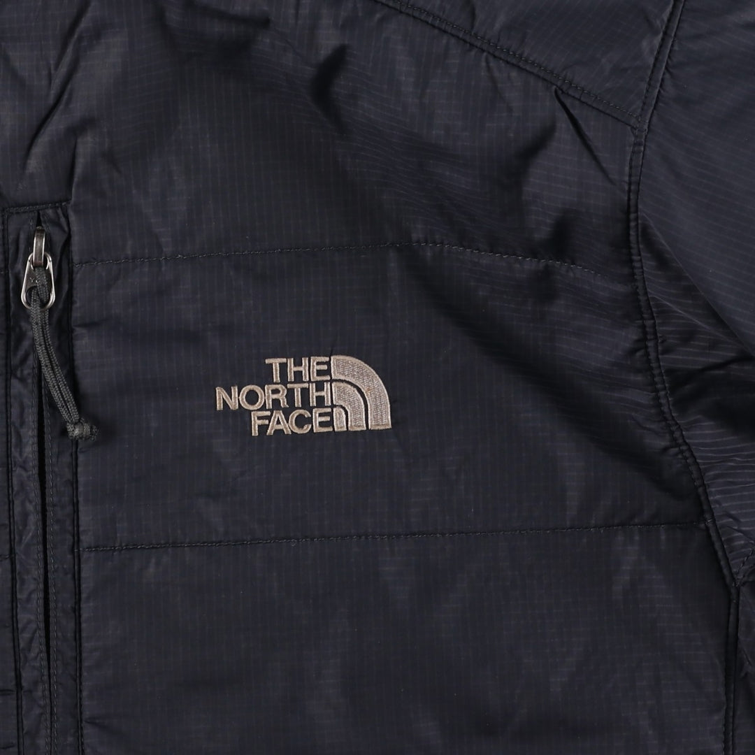 The North Face Primaloft Check Pattern Padded Puffer Jacket, Men's Size XL Nylon black type Vintage Second Hand