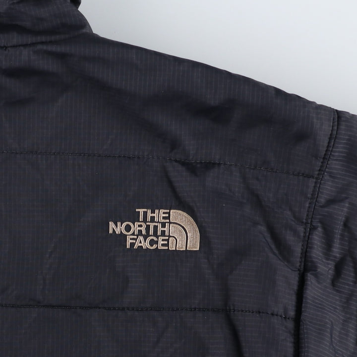 The North Face Primaloft Check Pattern Padded Puffer Jacket, Men's Size XL Nylon black type Vintage Second Hand