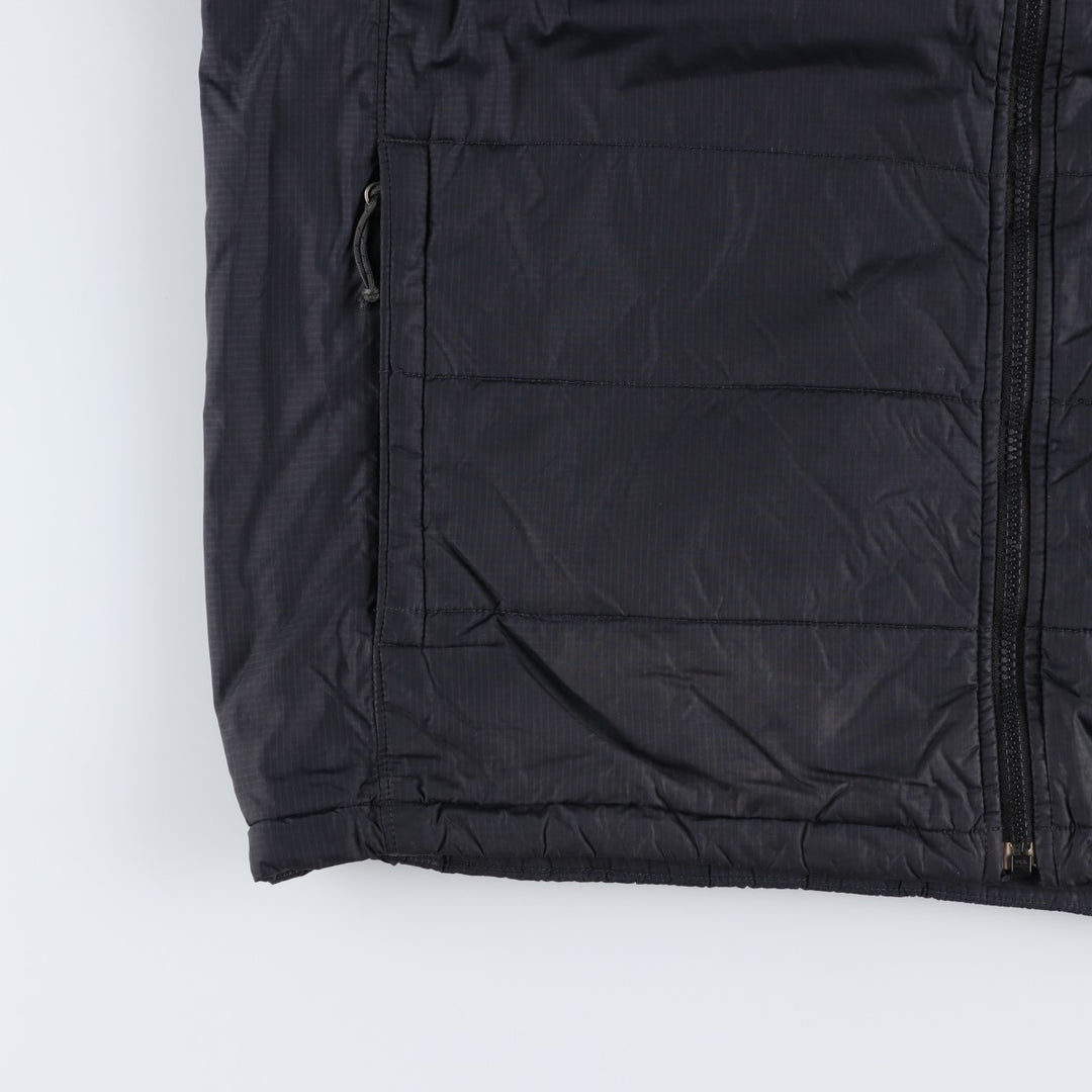 The North Face Primaloft Check Pattern Padded Puffer Jacket, Men's Size XL Nylon black type Vintage Second Hand