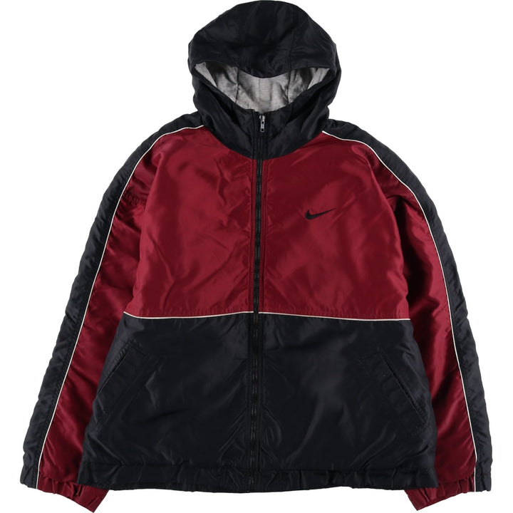 90'S Nike Padded Parka Puffer Jacket Men's XL Vintage Nylon red type Vintage Second Hand