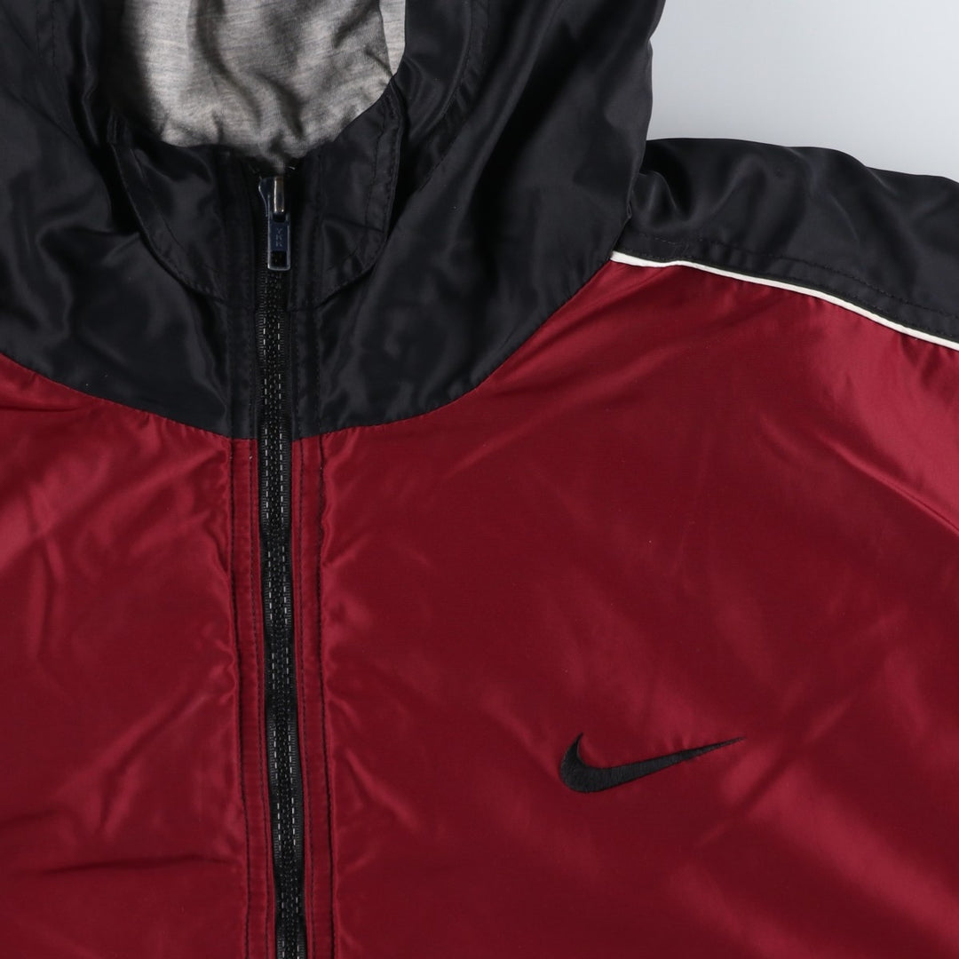 90'S Nike Padded Parka Puffer Jacket Men's XL Vintage Nylon red type Vintage Second Hand