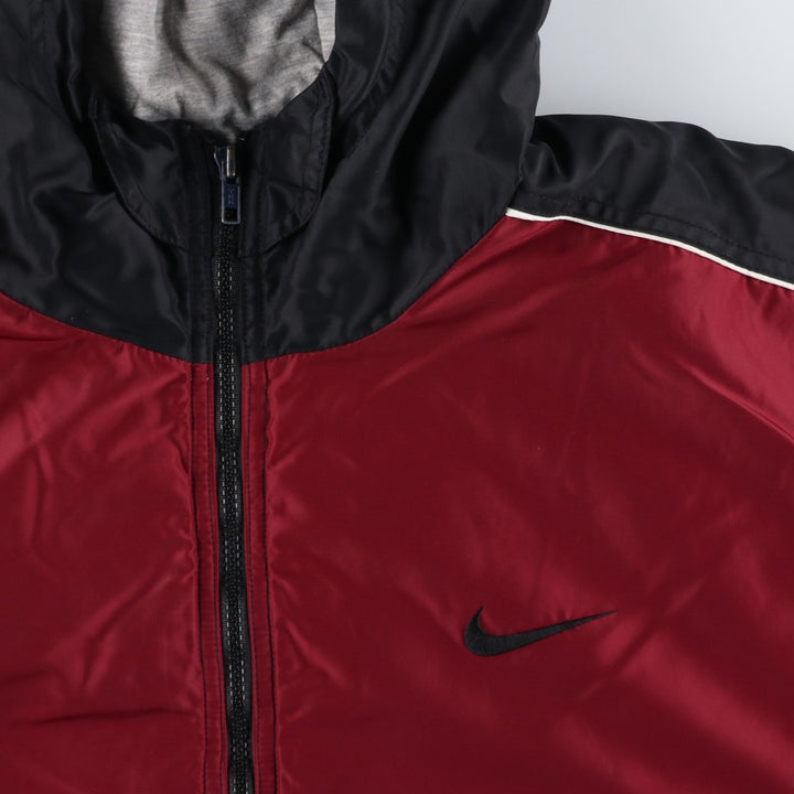 90'S Nike Padded Parka Puffer Jacket Men's XL Vintage Nylon red type Vintage Second Hand