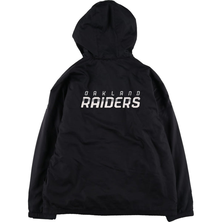 Reebok NFL LAS VEGAS RAIDERS Windbreaker, Men's Size L polyester black type Vintage Second Hand