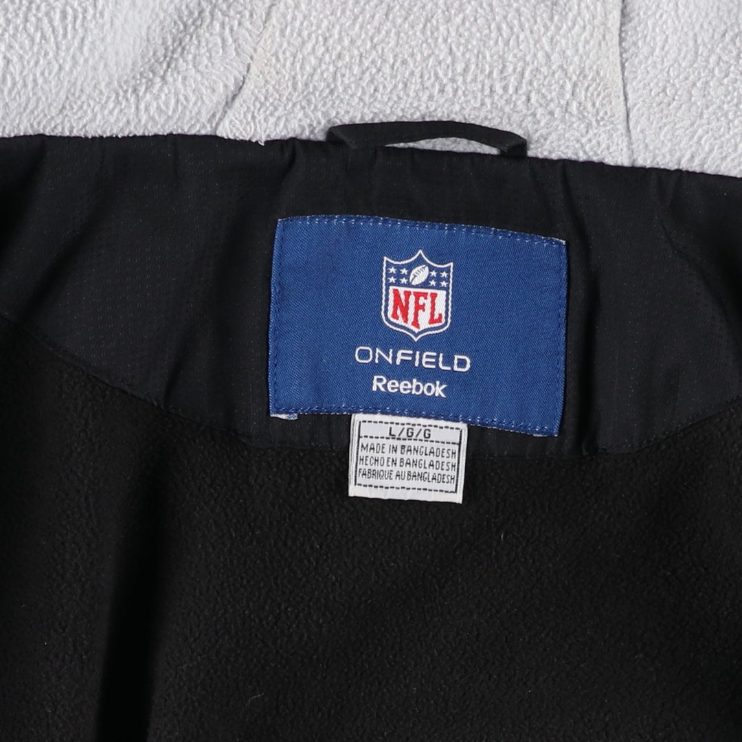 Reebok NFL LAS VEGAS RAIDERS Windbreaker, Men's Size L polyester black type Vintage Second Hand