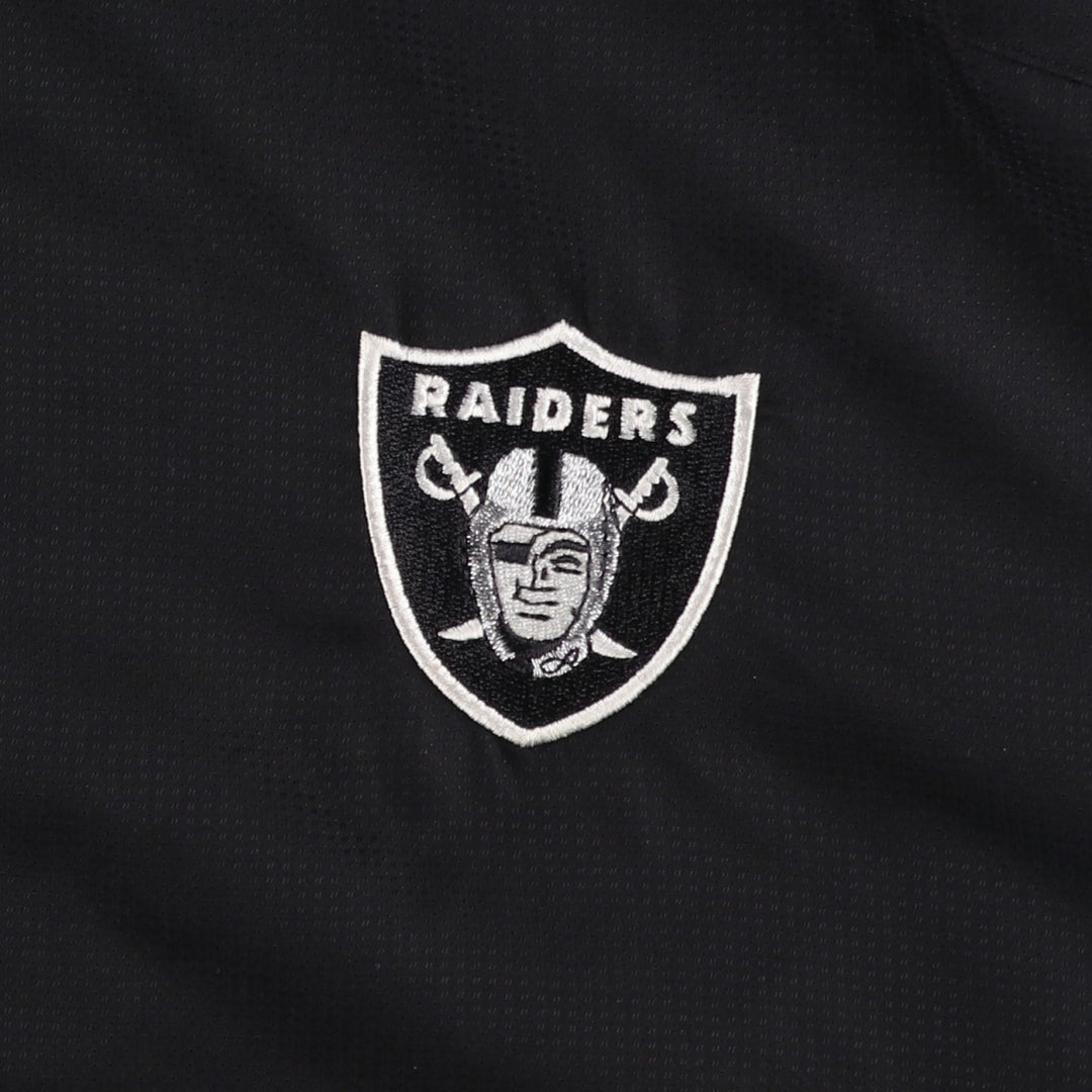Reebok NFL LAS VEGAS RAIDERS Windbreaker, Men's Size L polyester black type Vintage Second Hand