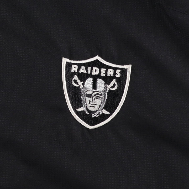Reebok NFL LAS VEGAS RAIDERS Windbreaker, Men's Size L polyester black type Vintage Second Hand