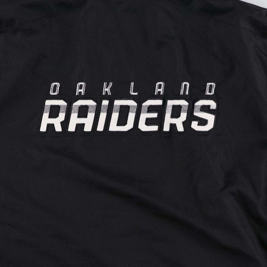 Reebok NFL LAS VEGAS RAIDERS Windbreaker, Men's Size L polyester black type Vintage Second Hand