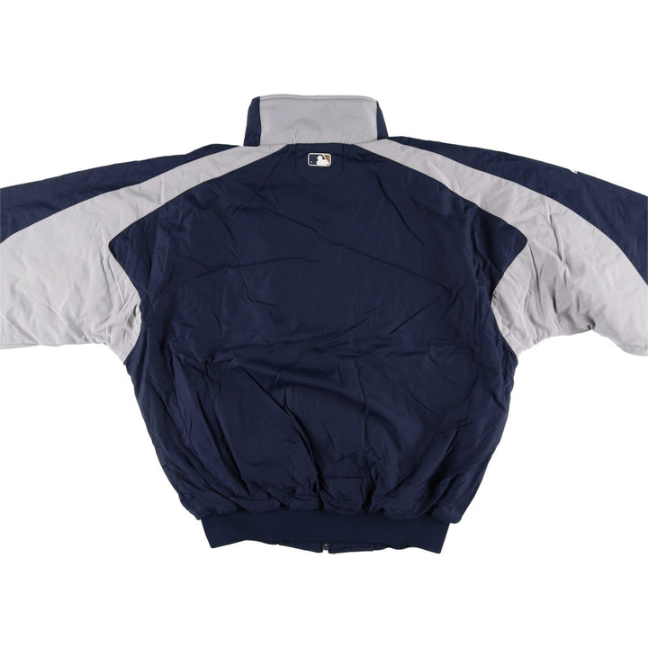 90s-00'S Majestic MLB Washington Nationals Padded Puffer Jacket, Men's Size L Nylon navy blue type Vintage Second Hand