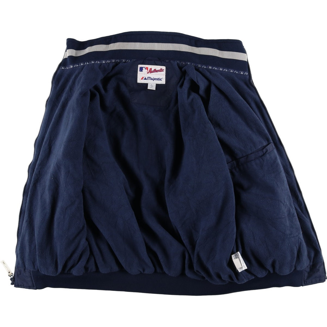 90s-00'S Majestic MLB Washington Nationals Padded Puffer Jacket, Men's Size L Nylon navy blue type Vintage Second Hand