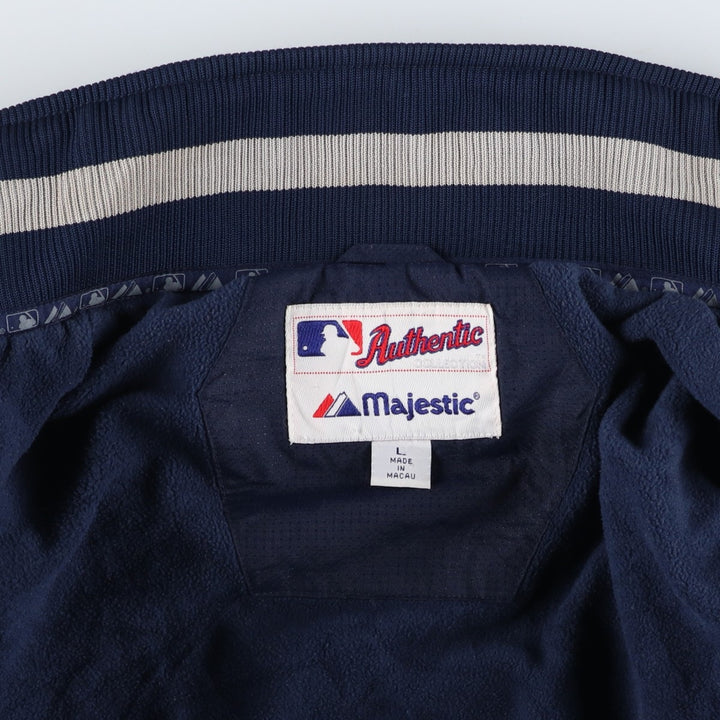 90s-00'S Majestic MLB Washington Nationals Padded Puffer Jacket, Men's Size L Nylon navy blue type Vintage Second Hand
