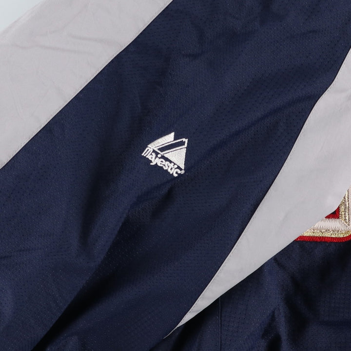 90s-00'S Majestic MLB Washington Nationals Padded Puffer Jacket, Men's Size L Nylon navy blue type Vintage Second Hand