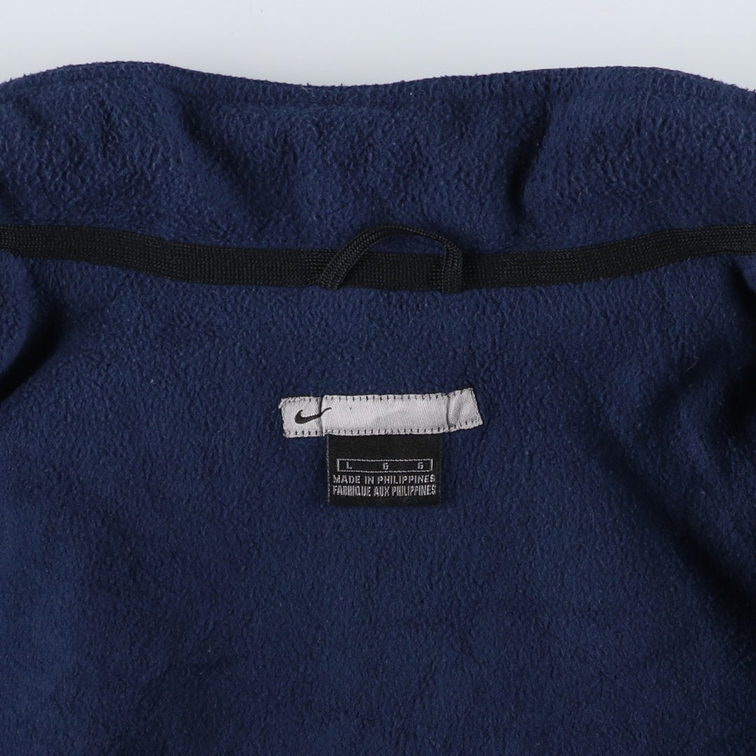 2000'S Nike padded puffer jacket, men's size L Nylon navy blue type Vintage Second Hand