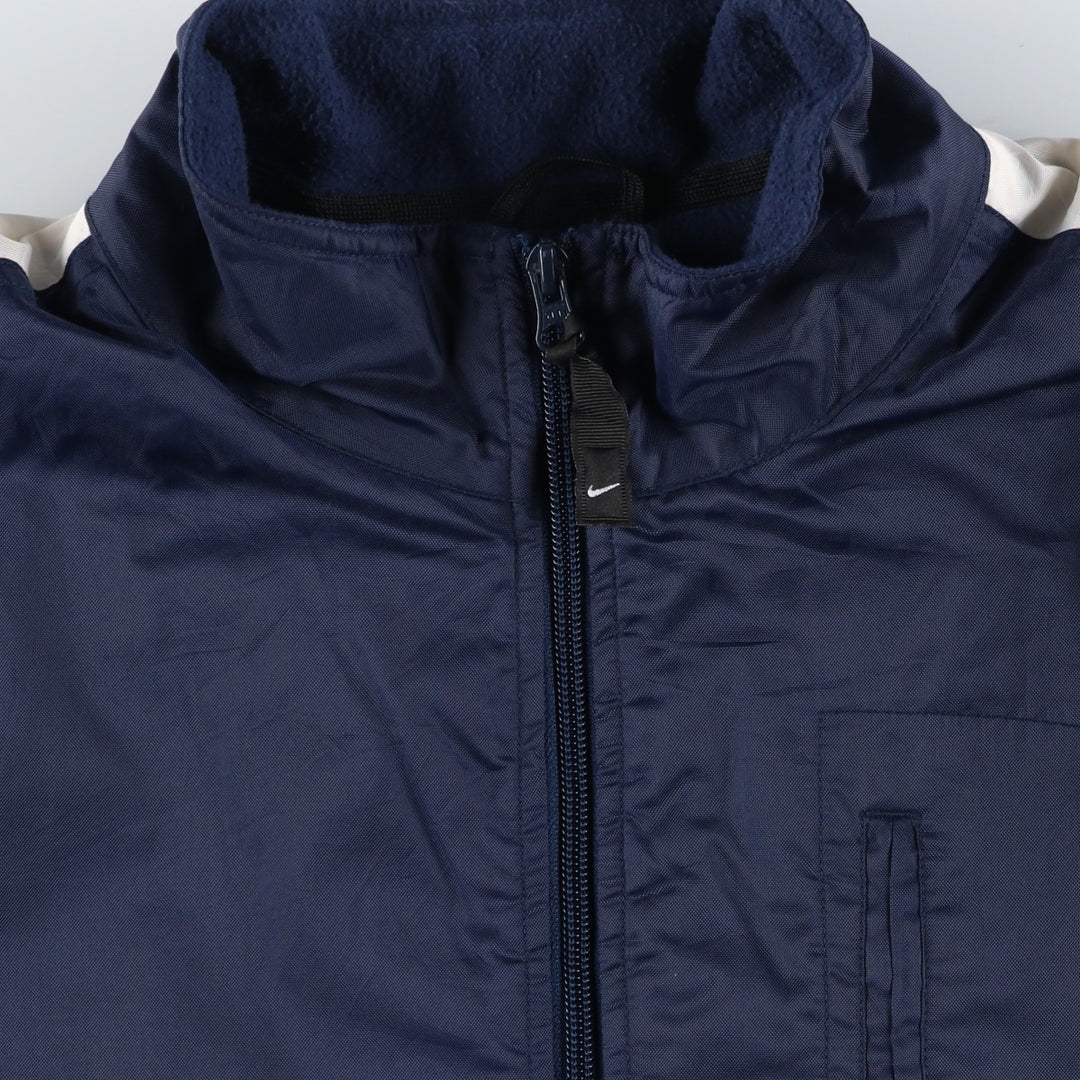 2000'S Nike padded puffer jacket, men's size L Nylon navy blue type Vintage Second Hand