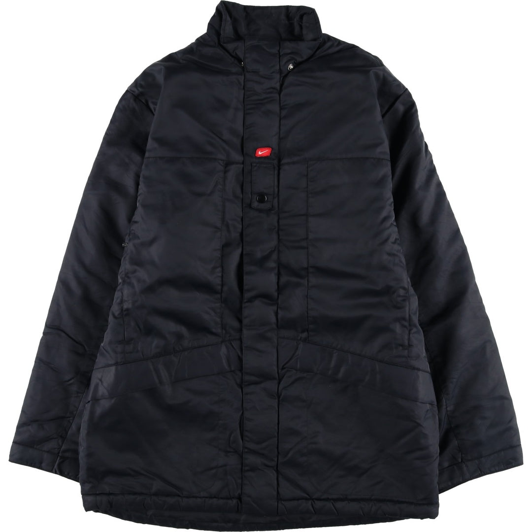 2000'S Nike padded puffer jacket, men's size L Nylon black type Vintage Second Hand