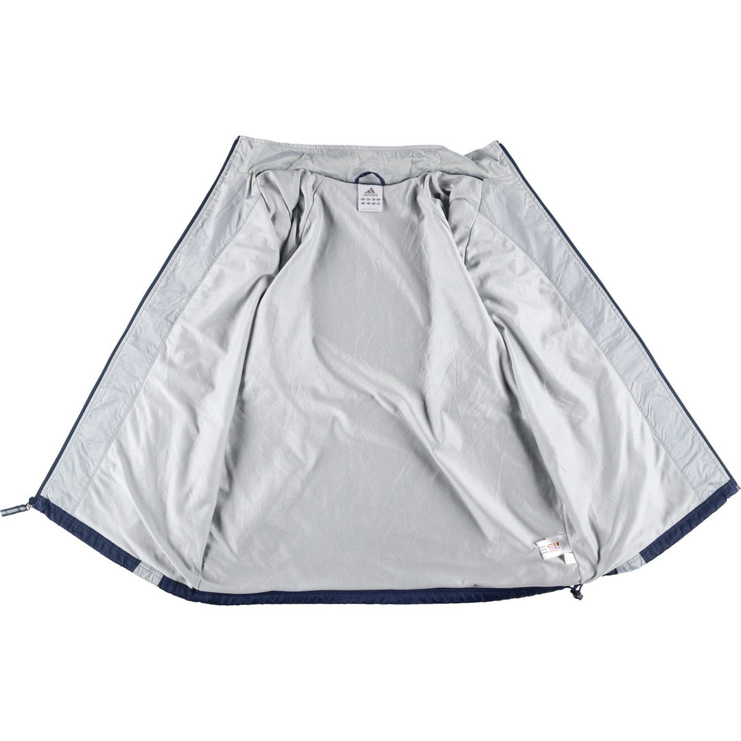 00'S Adidas nylon jacket, men's size L Nylon navy blue type Vintage Second Hand