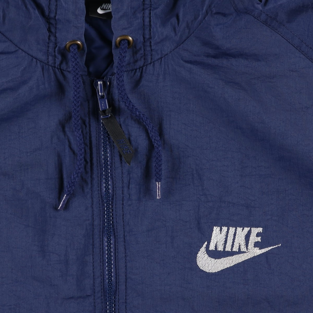 90'S Nike Padded Parka Puffer Jacket Men's Size L Vintage Nylon navy blue type Vintage Second Hand