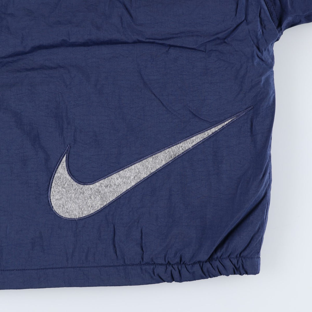 90'S Nike Padded Parka Puffer Jacket Men's Size L Vintage Nylon navy blue type Vintage Second Hand