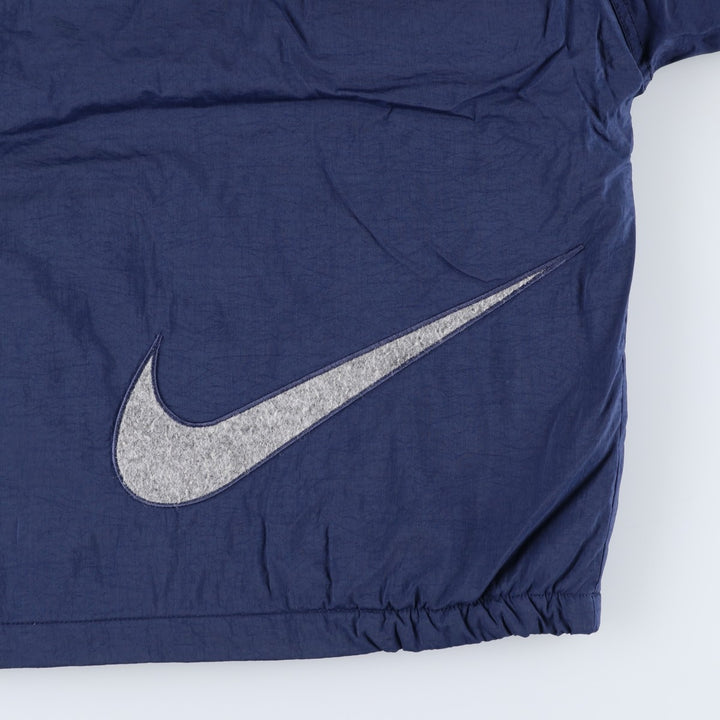 90'S Nike Padded Parka Puffer Jacket Men's Size L Vintage Nylon navy blue type Vintage Second Hand