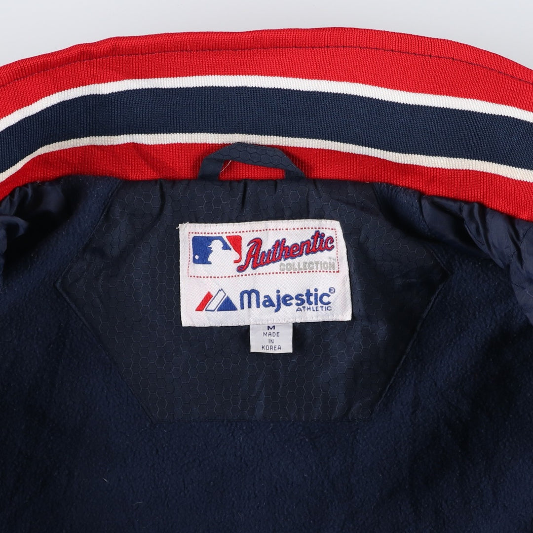 90s-00'S Majestic MLB Minnesota Twins Padded Puffer Jacket, Men's Size Medium Nylon navy blue type Vintage Second Hand