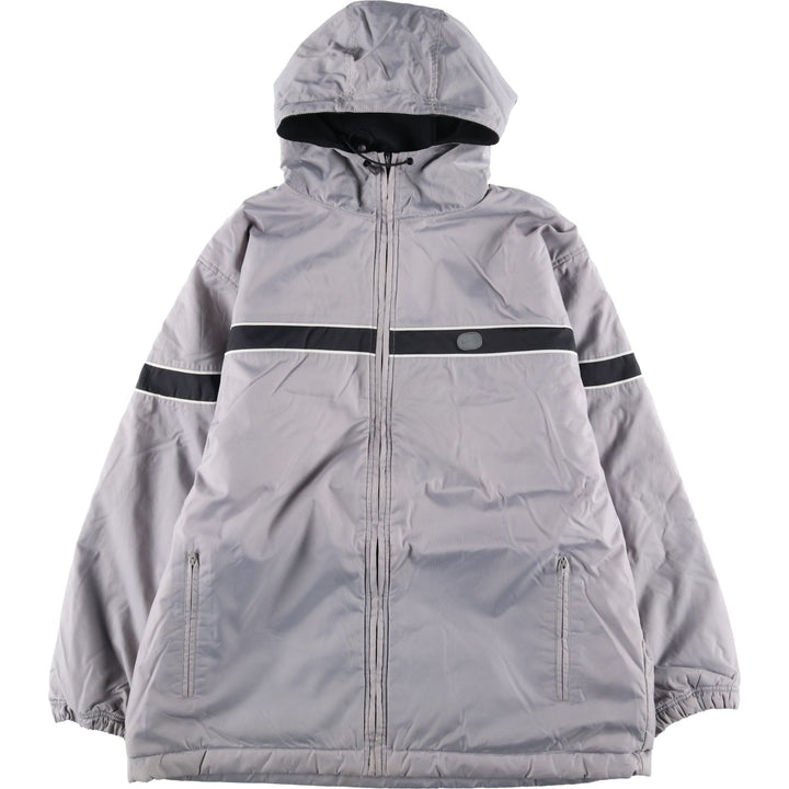 2000'S Nike Reversible Padded Puffer Jacket, Men's Size L Nylon gray type Vintage Second Hand