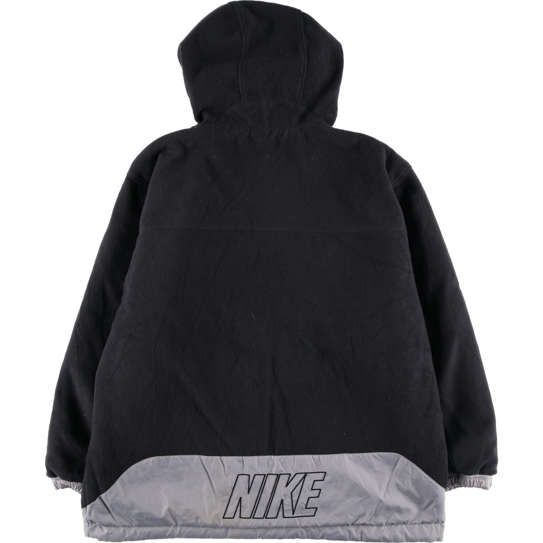 2000'S Nike Reversible Padded Puffer Jacket, Men's Size L Nylon gray type Vintage Second Hand