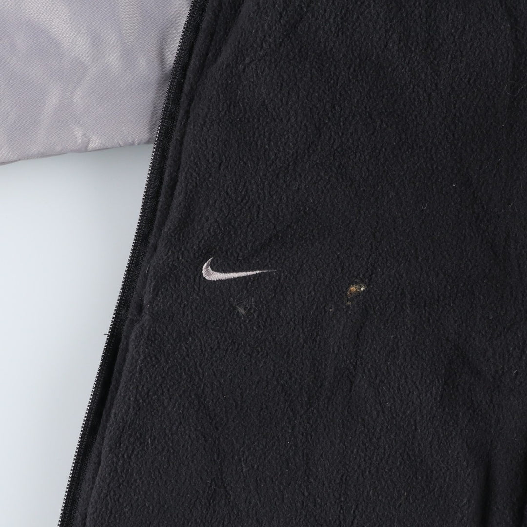 2000'S Nike Reversible Padded Puffer Jacket, Men's Size L Nylon gray type Vintage Second Hand