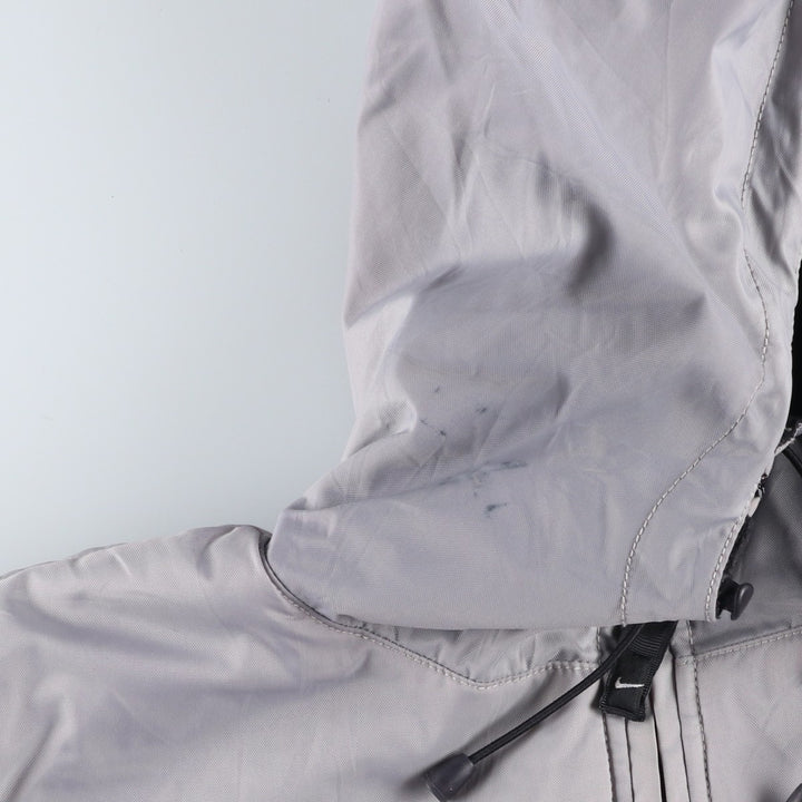 2000'S Nike Reversible Padded Puffer Jacket, Men's Size L Nylon gray type Vintage Second Hand