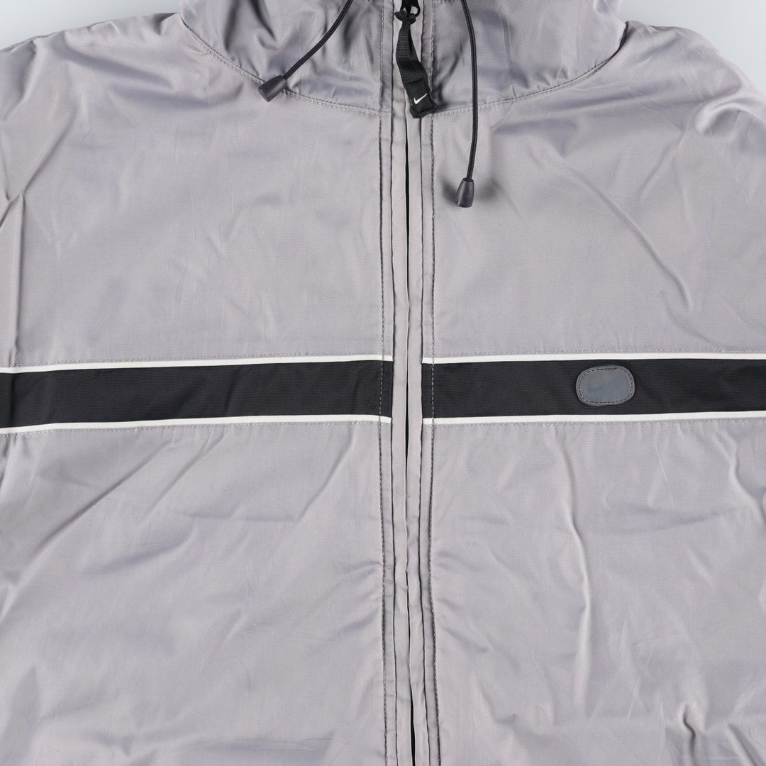 2000'S Nike Reversible Padded Puffer Jacket, Men's Size L Nylon gray type Vintage Second Hand