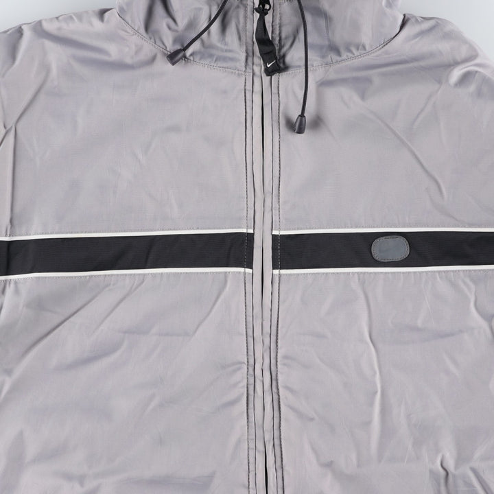 2000'S Nike Reversible Padded Puffer Jacket, Men's Size L Nylon gray type Vintage Second Hand